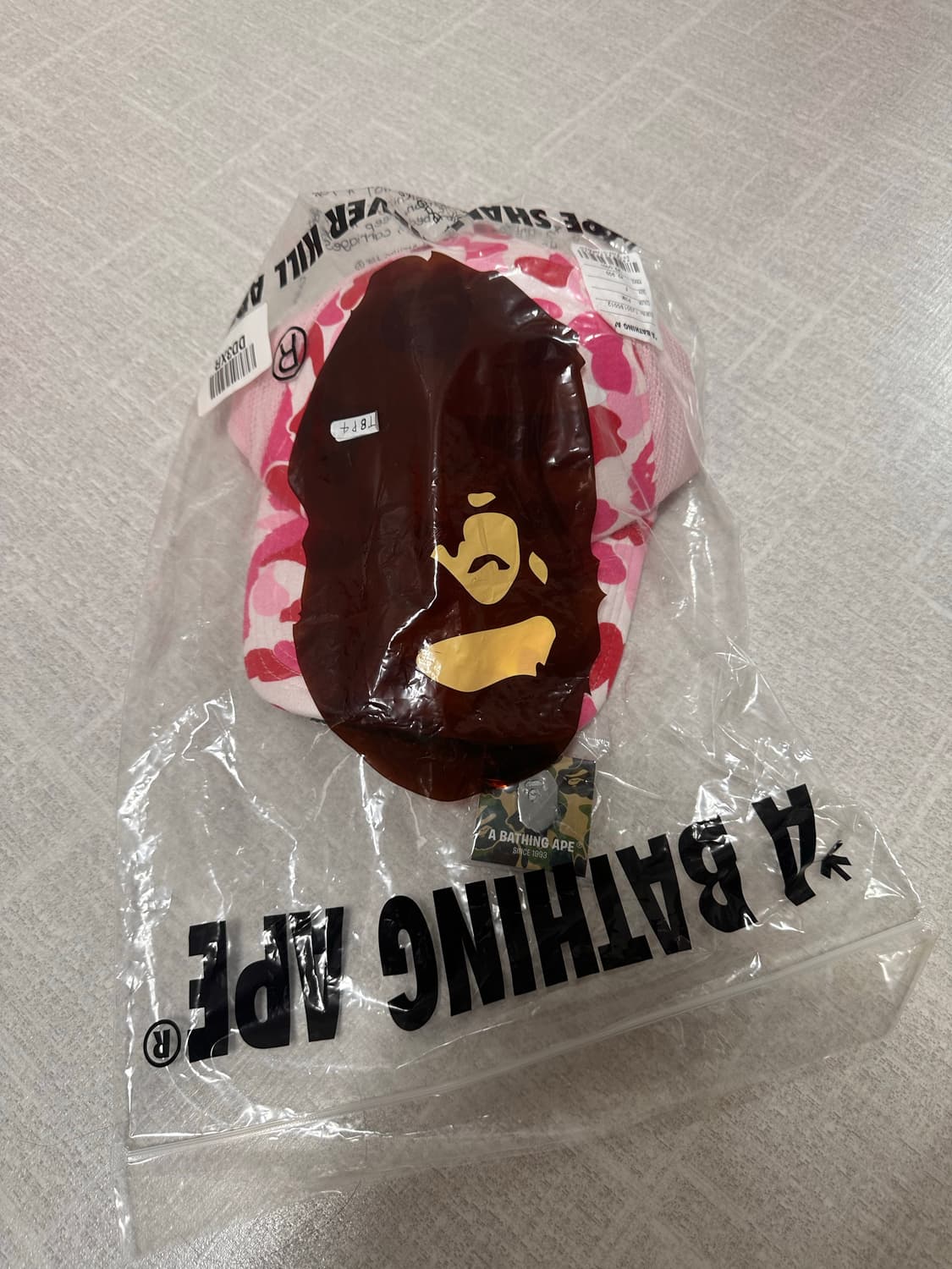 베이프[bape]abc카모 핑크 트러커캡 상품이미지2