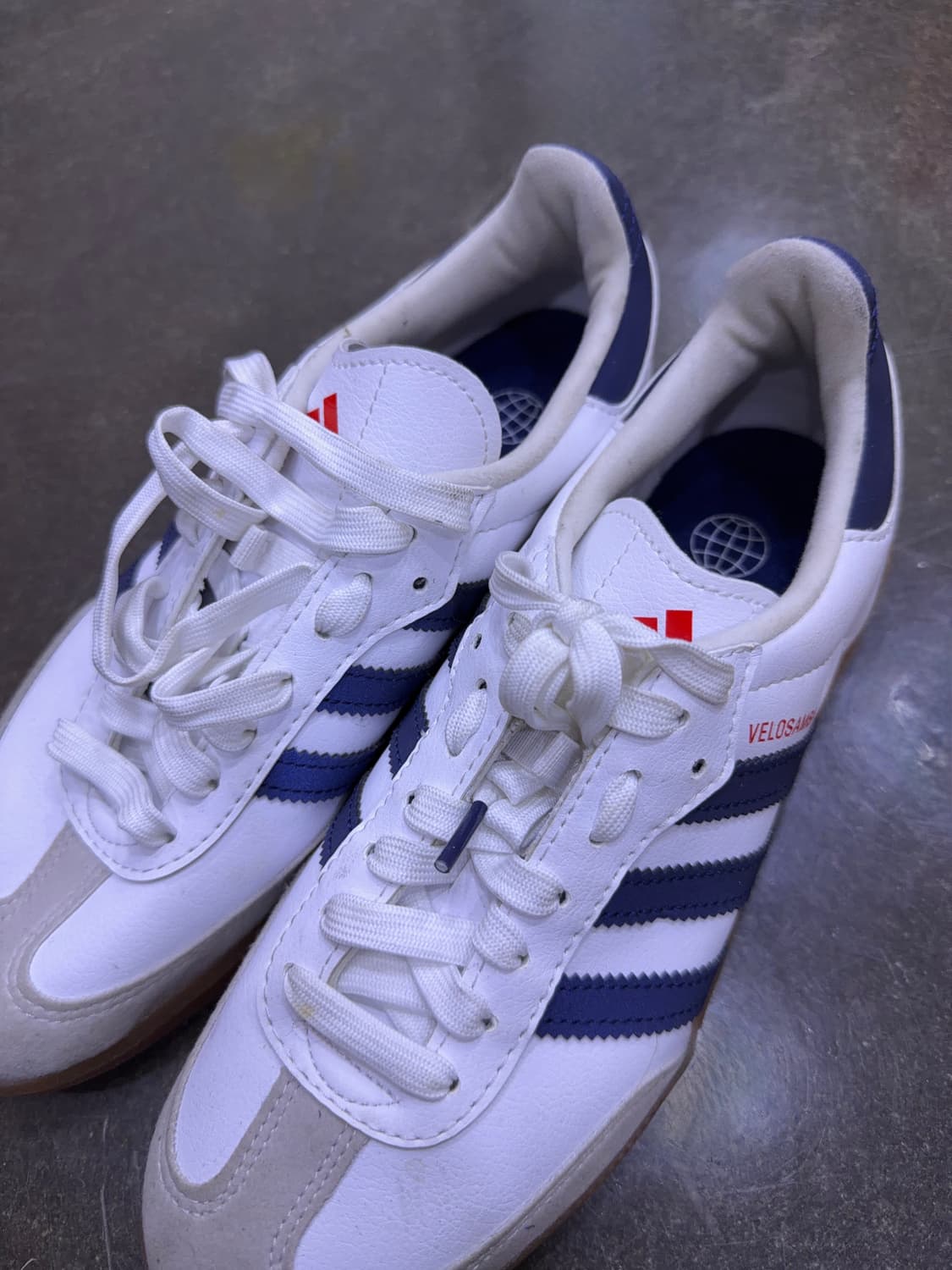 아디다스 벨로삼바 사이클링 클라우드 화이트 네이비 슈즈 240 상품이미지4