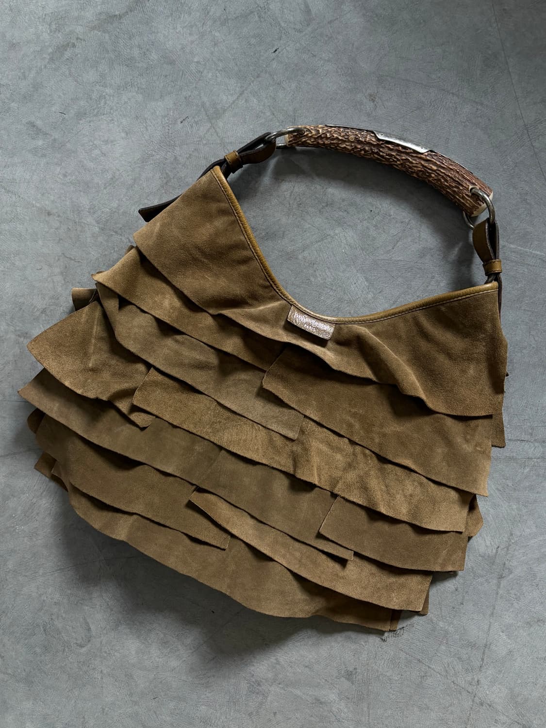 Saint Laurent 생로랑 브라운 스웨이드 백  상품이미지4