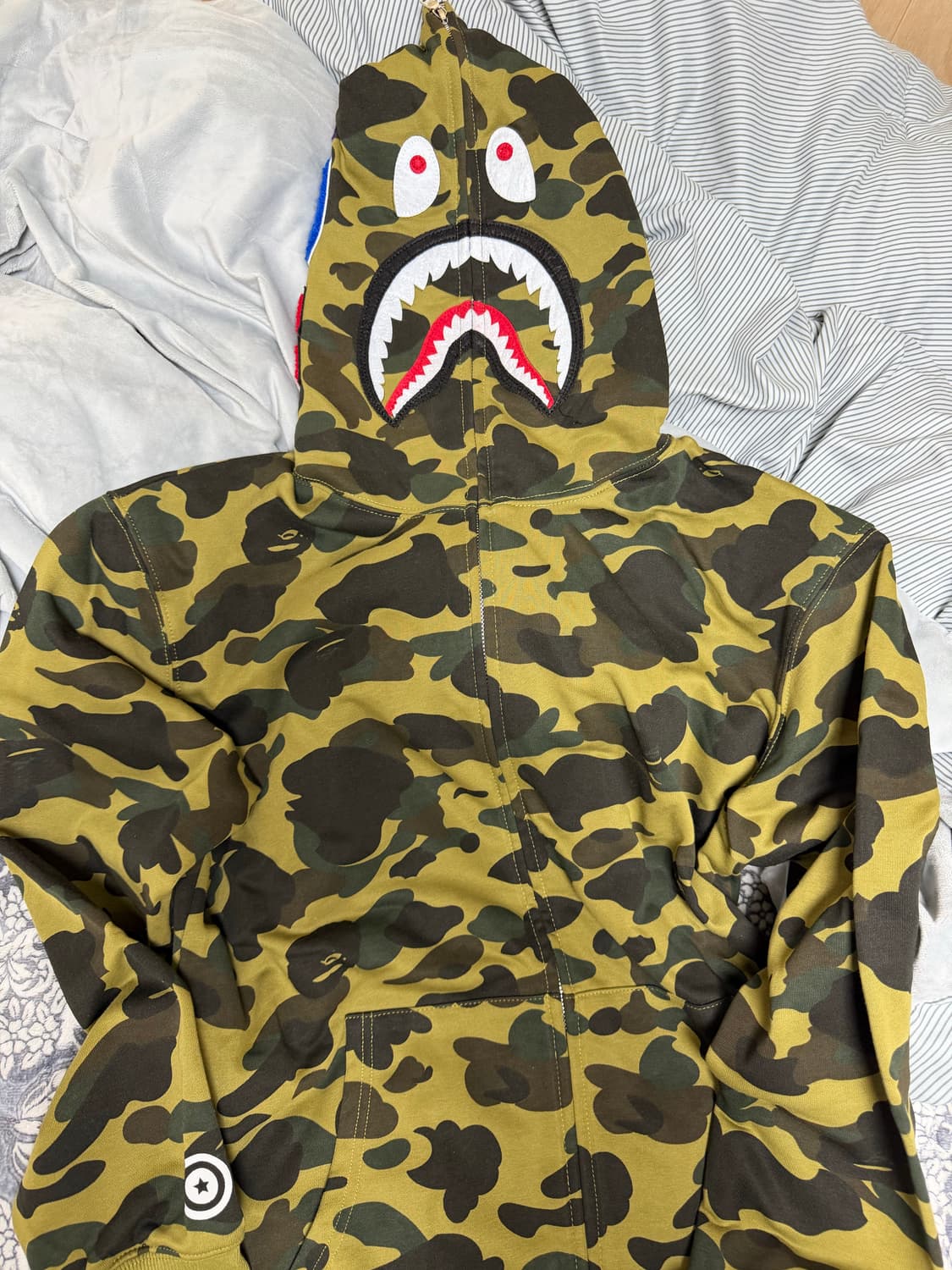 베이프 녹계 카모 후드 상품이미지4