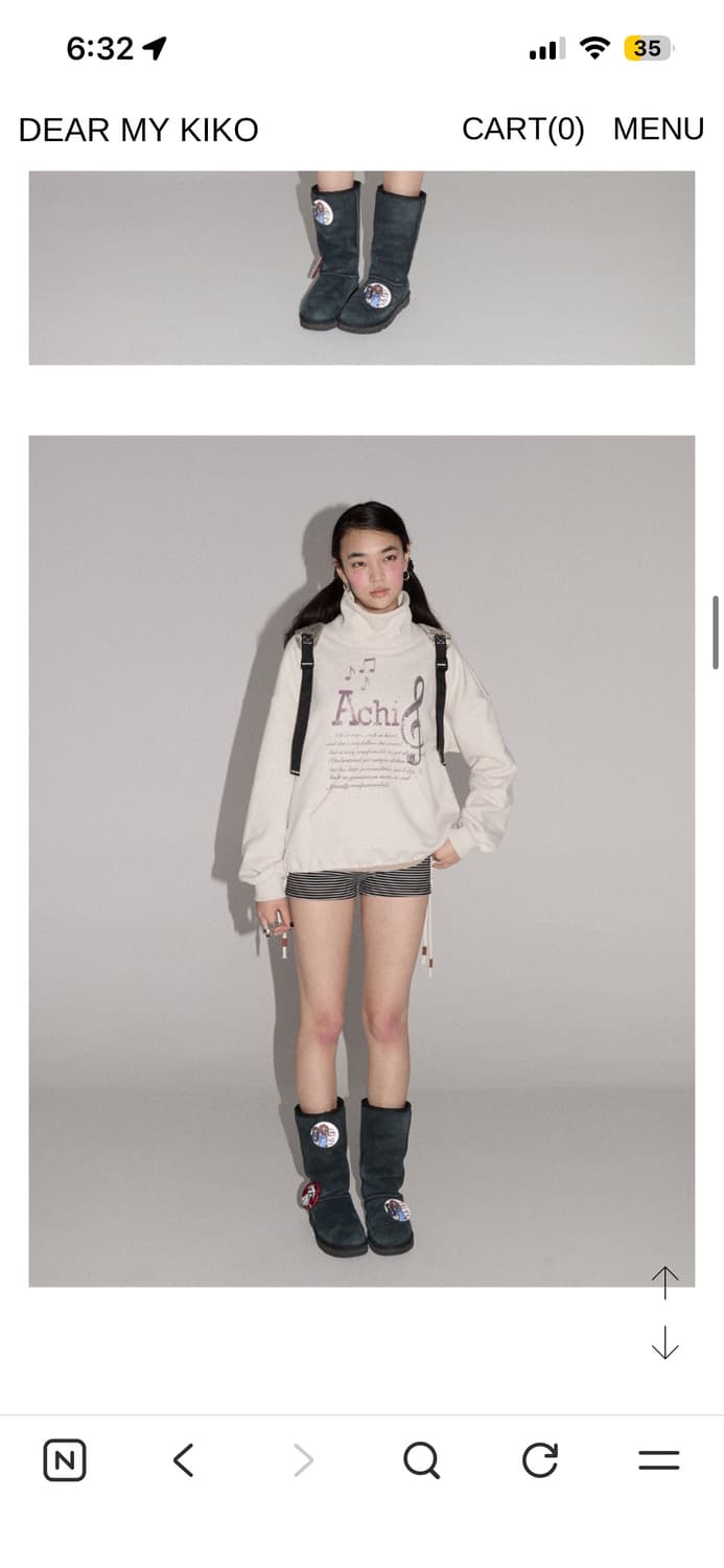 디얼마이키코 목폴라 맨투맨 DEARMYKIKO 상품이미지4