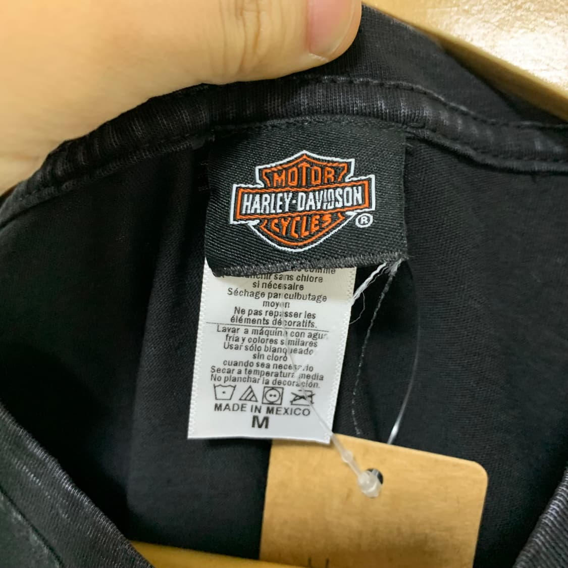 할리 데이비슨 빈티지 프린팅 슬리브리스 펑크 나시 M 상품이미지5