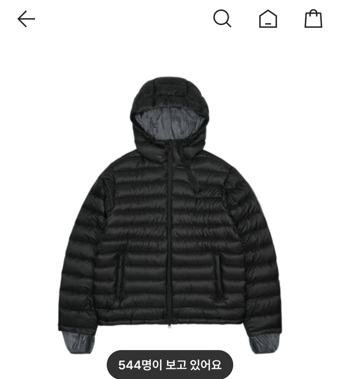 산산기어 25fw 경량패딩 새상품 판매해요 상품이미지1