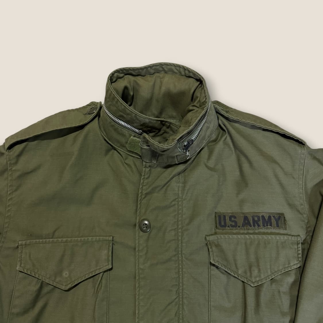 80s USA M-65 필드자켓 OG-107 M-Short 상품이미지3