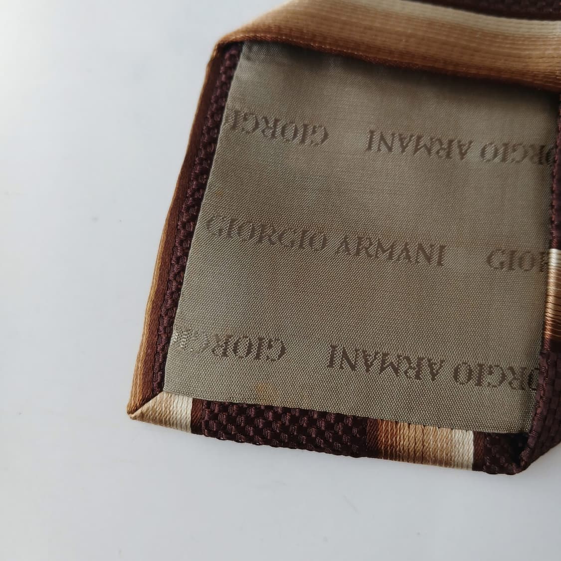 조르지오아르마니 실크 스트라이프 넥타이 9.6cm A~B등급 A19419 상품이미지9