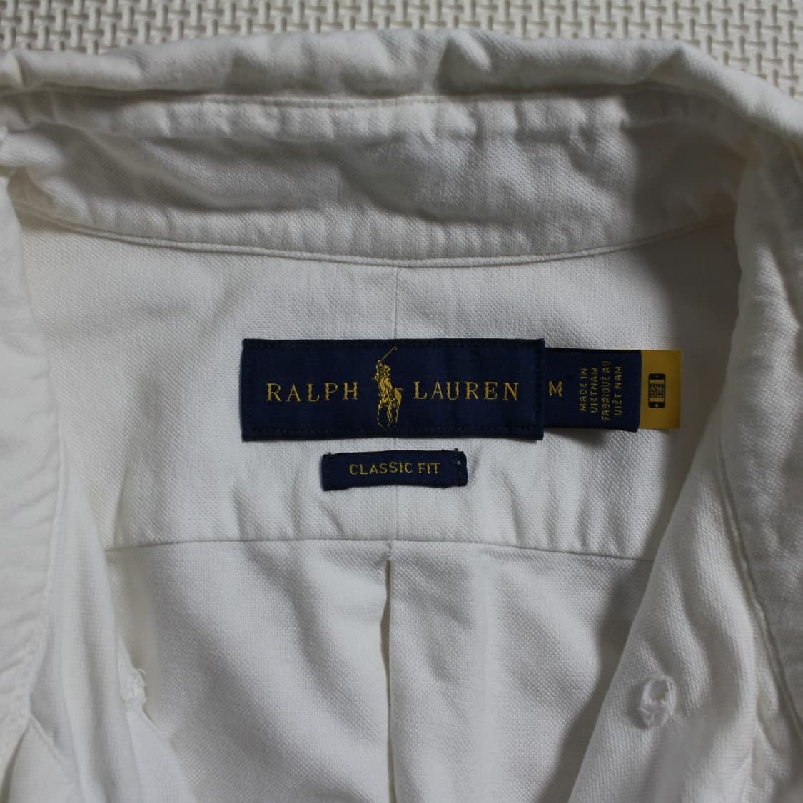 Polo 폴로 랄프로렌 화이트 아이코닉 옥스포드 셔츠 (큐알신형) 상품이미지4