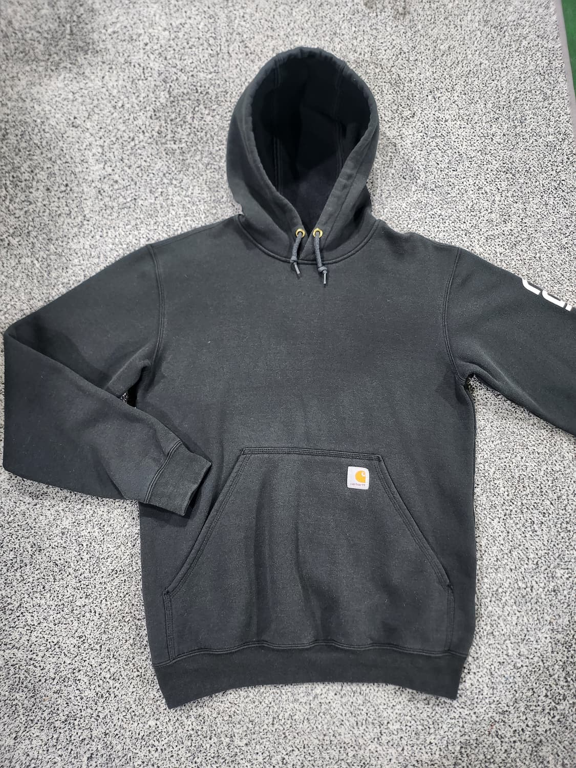 칼하트 로고 후드티 블랙 S 상품이미지2