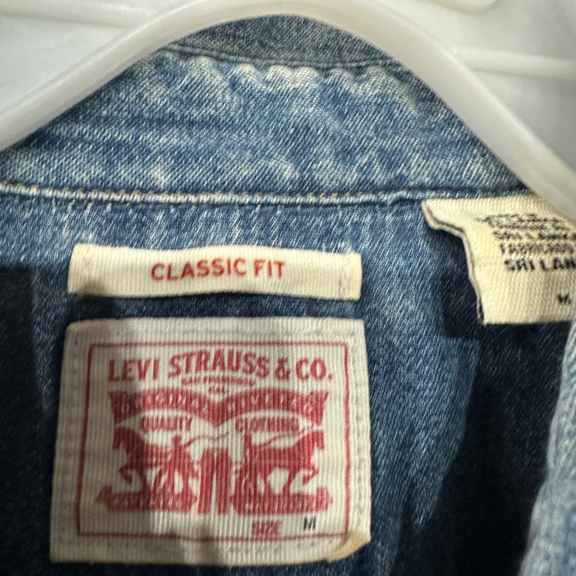 리바이스 웨스턴 데님 청남방 여성M 상품이미지3