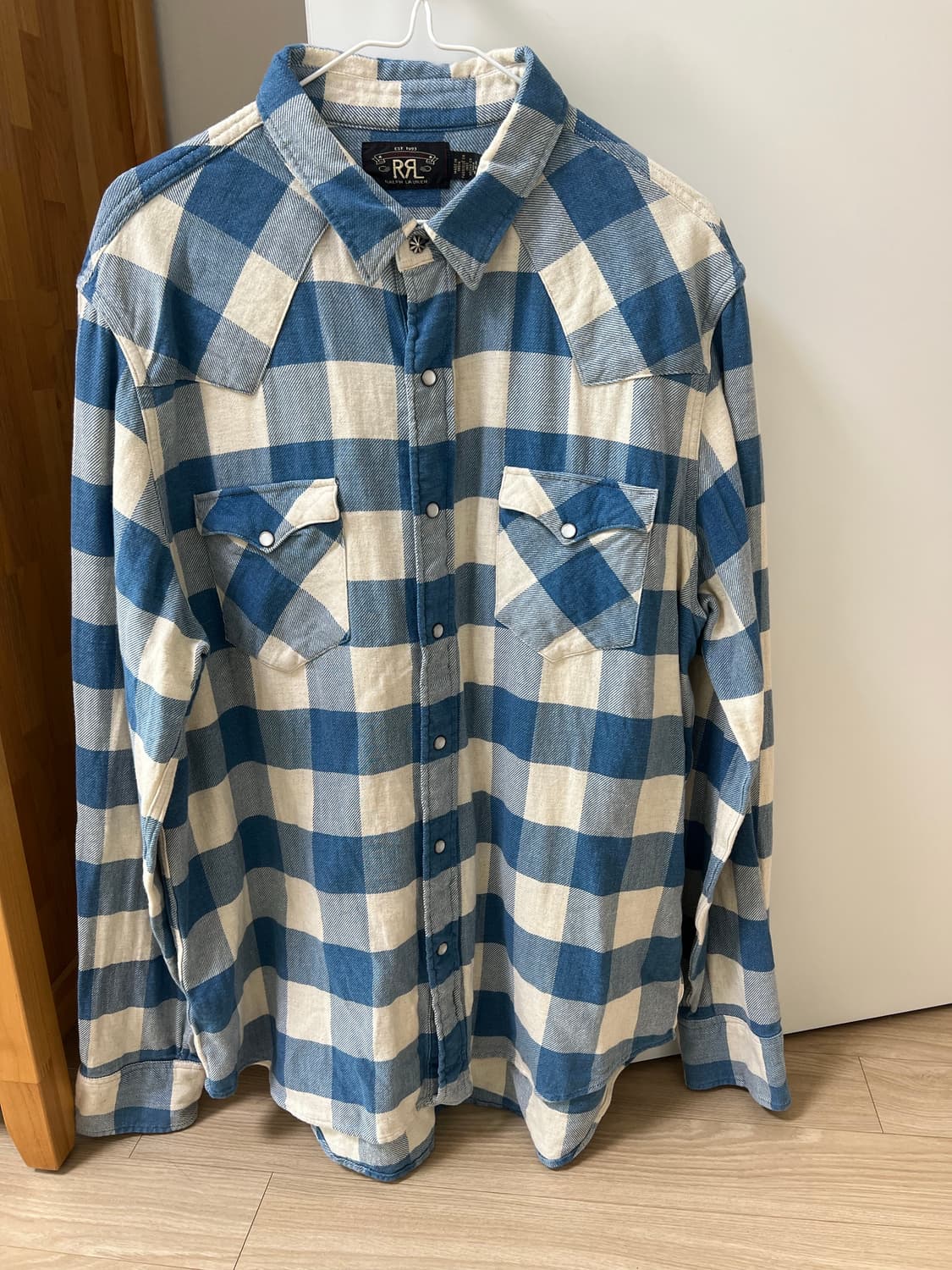 RRL 더블알엘 슬림핏 플래드 트윌 웨스턴셔츠 XL 상품이미지2