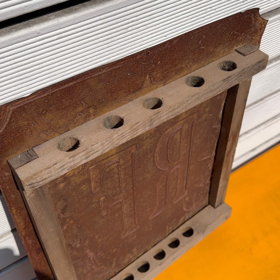 빈티지 소품 1900년 프랑스 엠보 사인보드 상품이미지5