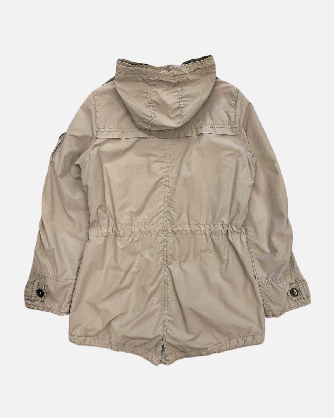 light beige military hood parka 상품이미지6