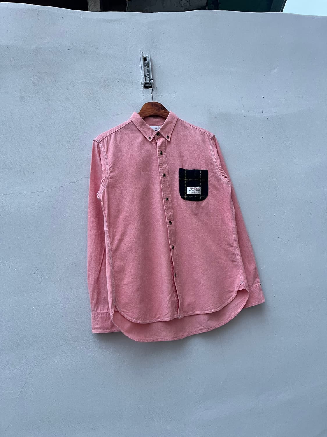 Harris Tweed 핑크컬러 셔츠  상품이미지1