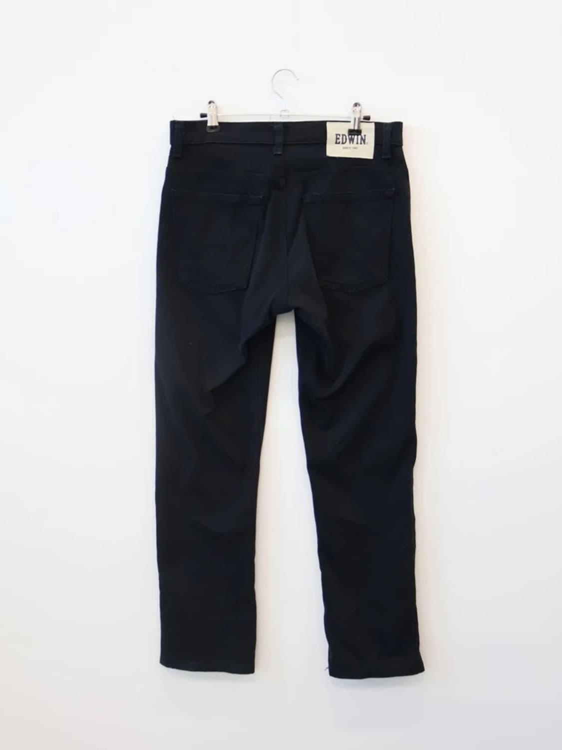 EDWIN Black Straight Jeans 상품이미지3