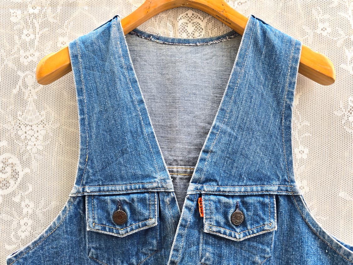 70s 리바이스 오렌지탭 데님 베스트 상품이미지2