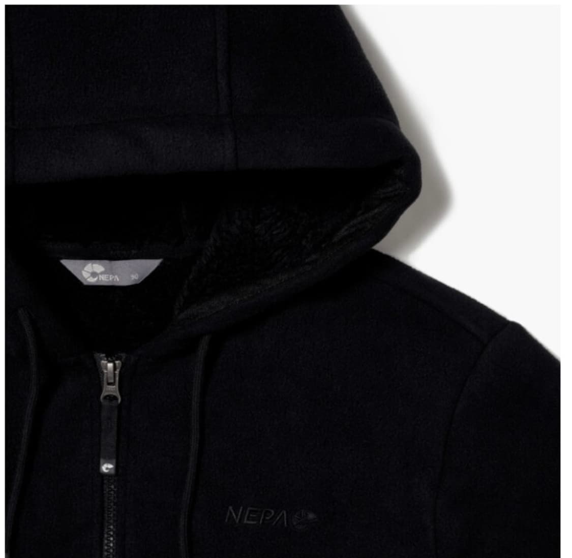 네파 남성 플리스 후드 집업 블랙 105 상품이미지3