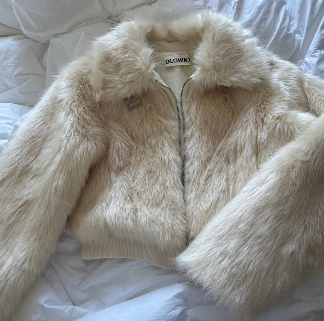 glowny 글로니 리반 퍼자켓 아이보리 상품이미지3