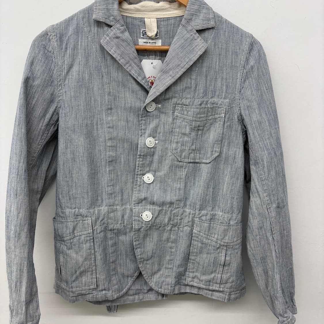 빔즈 빈티지 스트라이프 워크 자켓 여성 S 상품이미지2