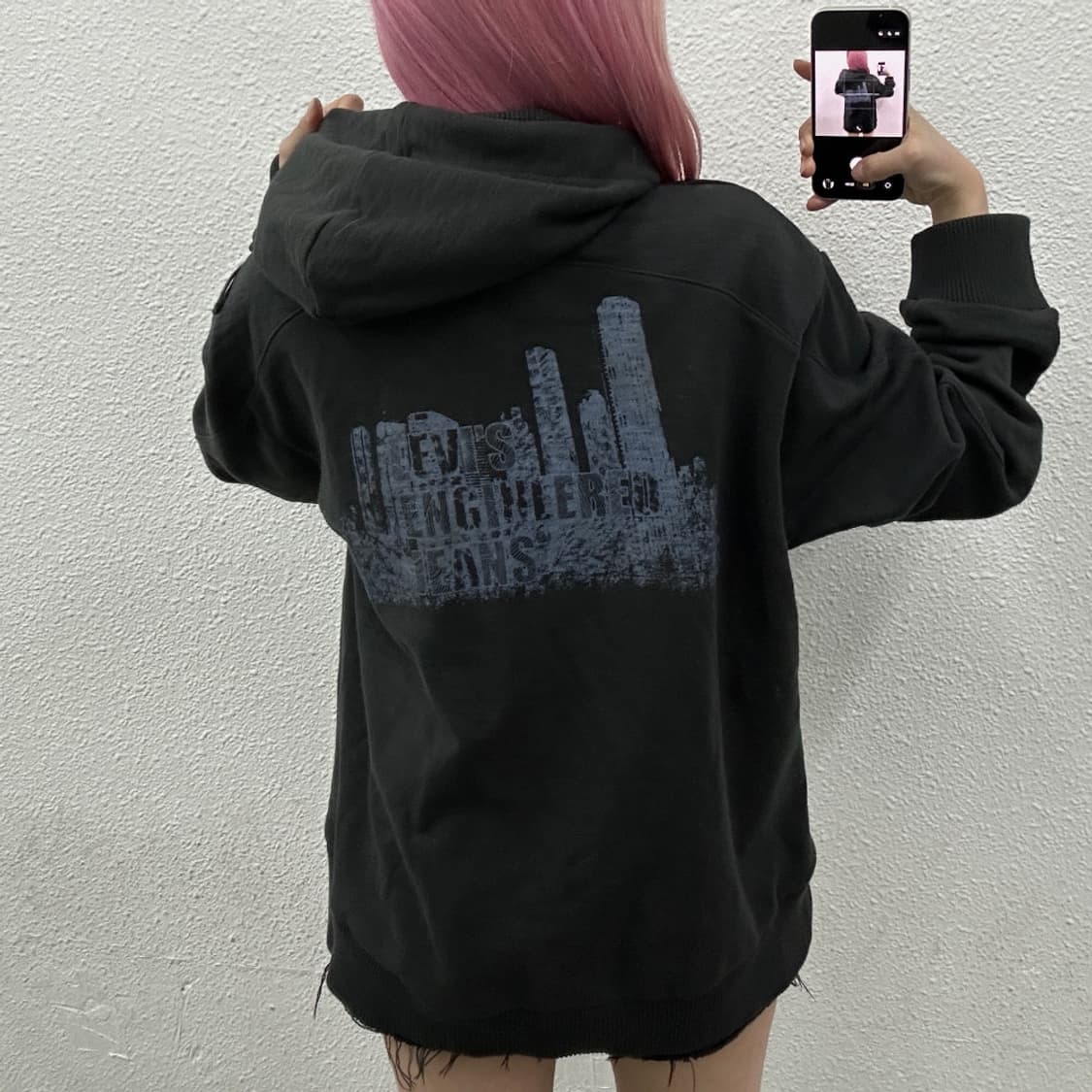 00s 리바이스 블랙 엔지니어드 후드집업 105 상품이미지1