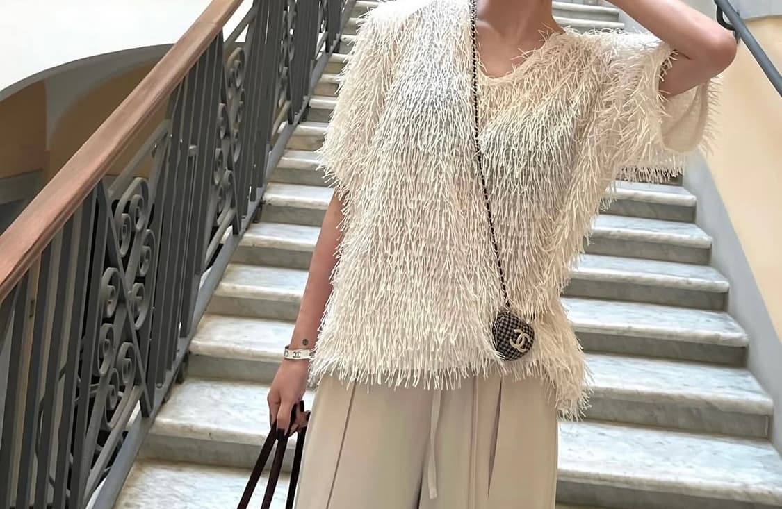 아이보리 반팔 티 상품이미지2