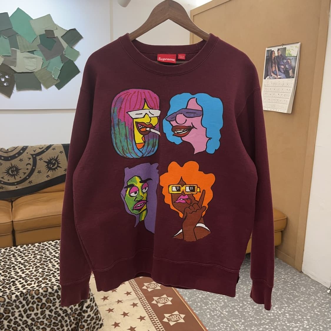 슈프림 올드스쿨 펑크 곤즈 헤드 크루넥 기모 맨투맨 XL C09538 상품이미지3