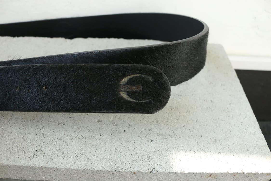 2000s 저스트 카발리 블랙 벨트 상품이미지4