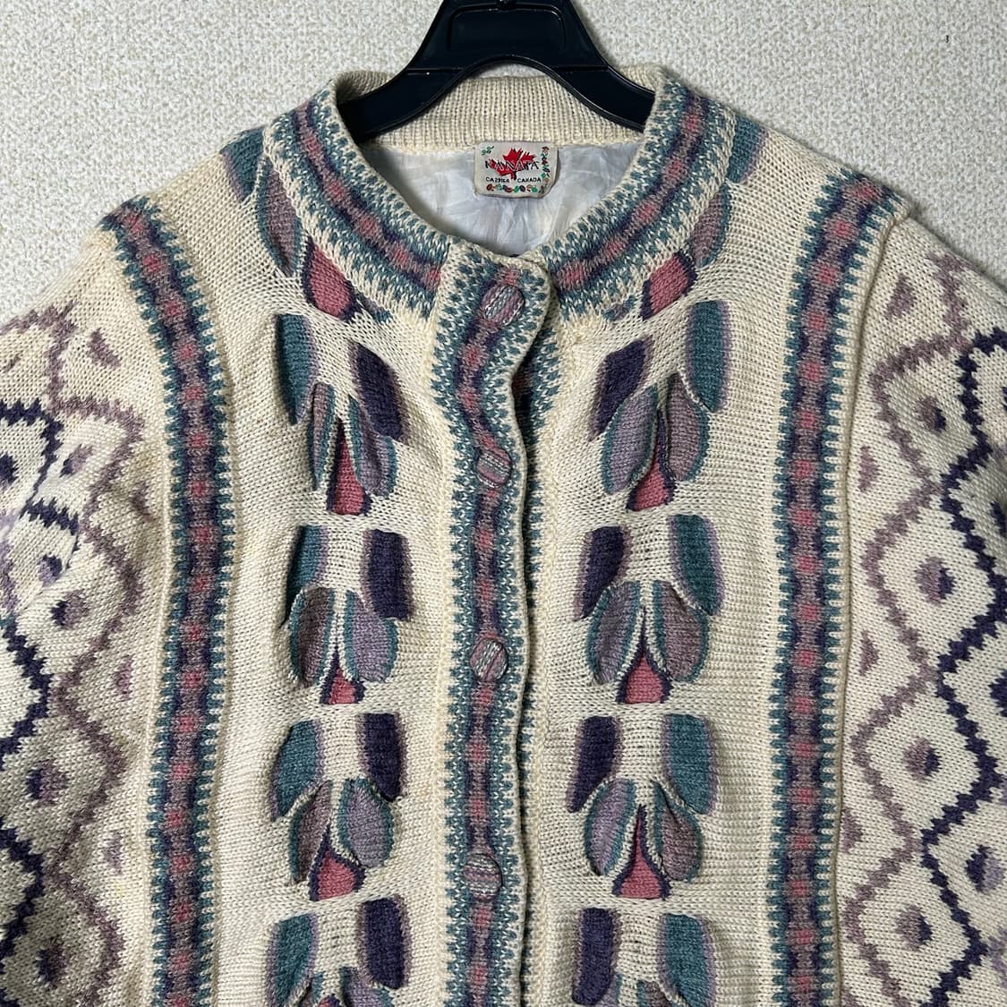  (L) KANATA 카나타 코위찬 노르딕 울 니트가디건 상품이미지3