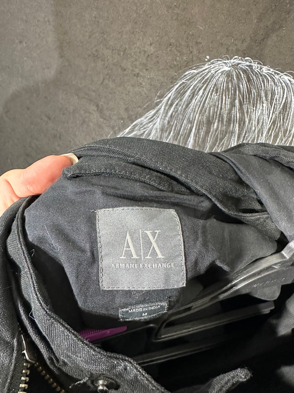 아르마니 블랙 빅후드 야상 자켓 M 상품이미지9