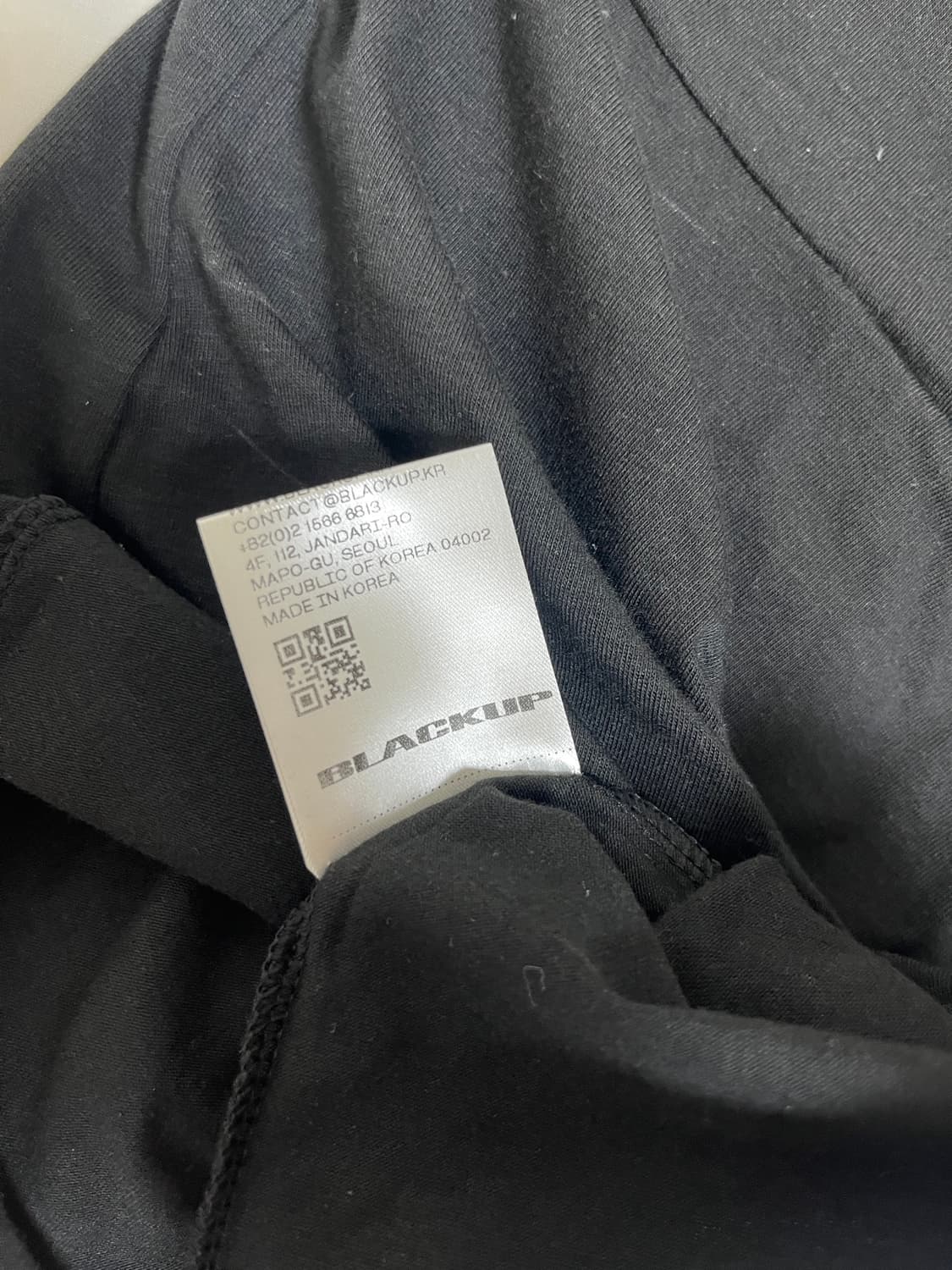 블랙업 랩 디자인 반팔티 상품이미지2