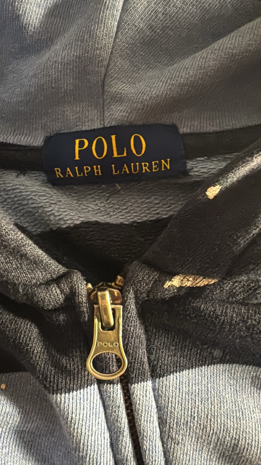 폴로 빅포니 스트라이프 페인트 포인트 후드직업 상품이미지9