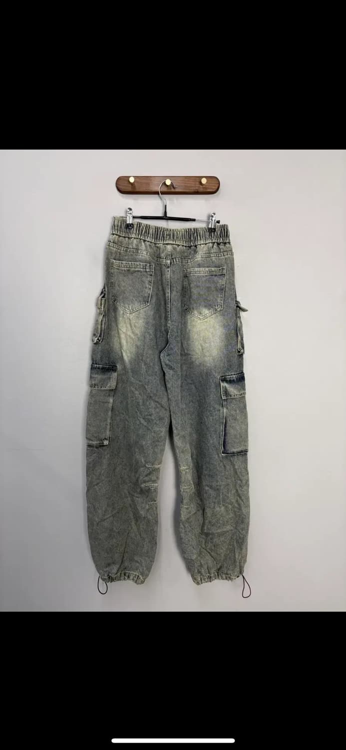 빈티지 워싱 멀티포켓 카고 데님 팬츠 H2094 상품이미지5