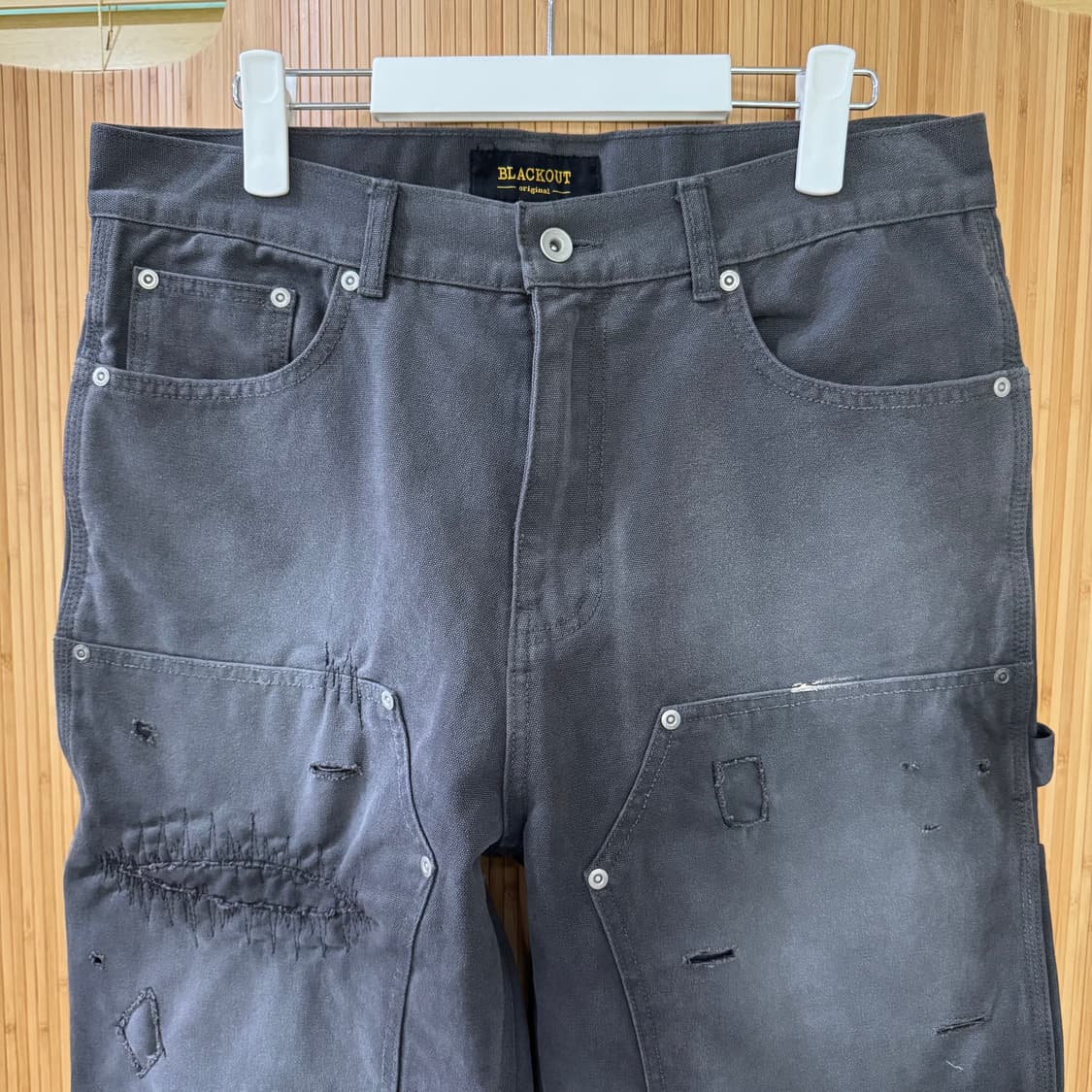 [L]블랙아웃 래리 더블니  상품이미지2