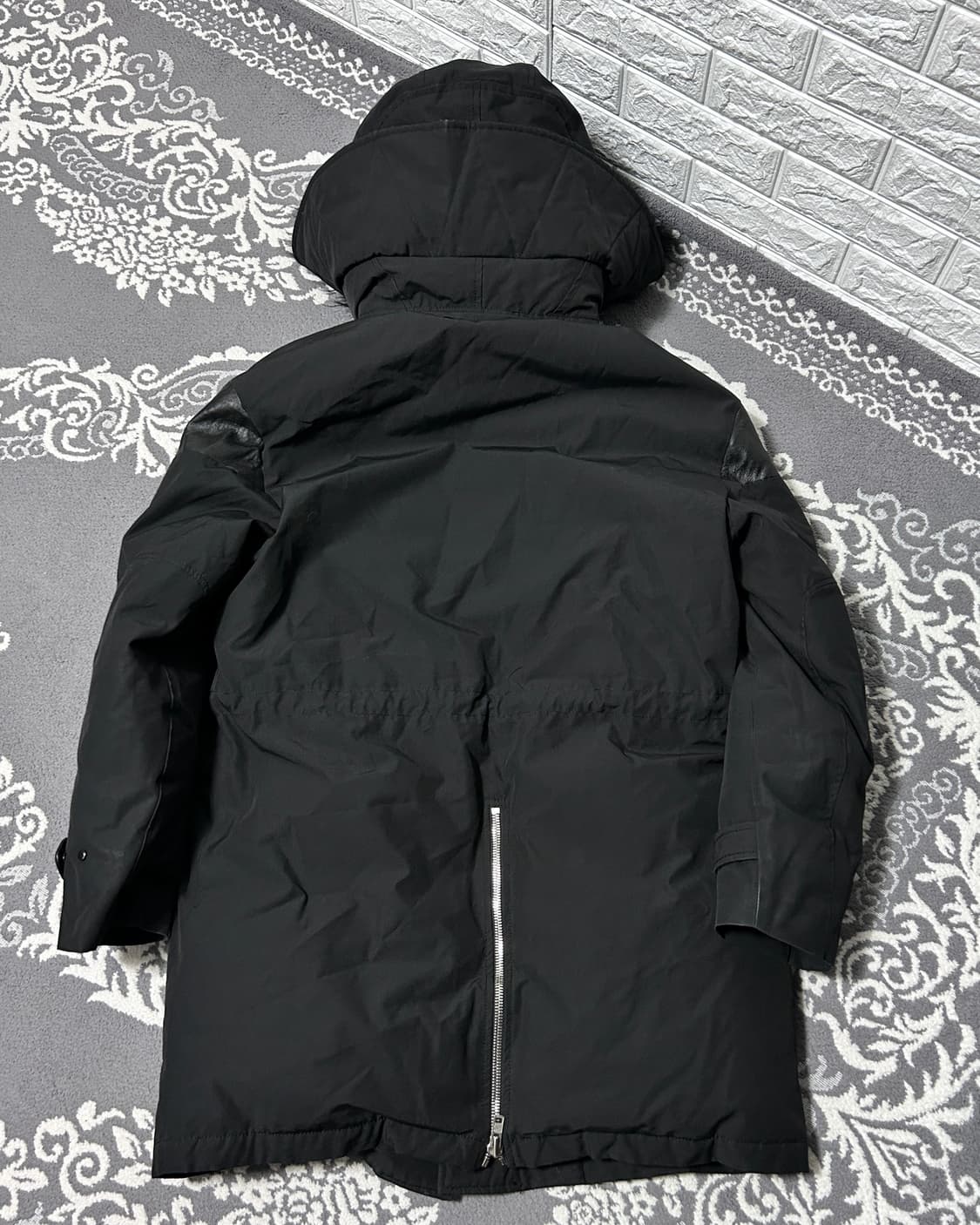 시스템 사무라이 후드 레더 패디드 자켓 상품이미지8