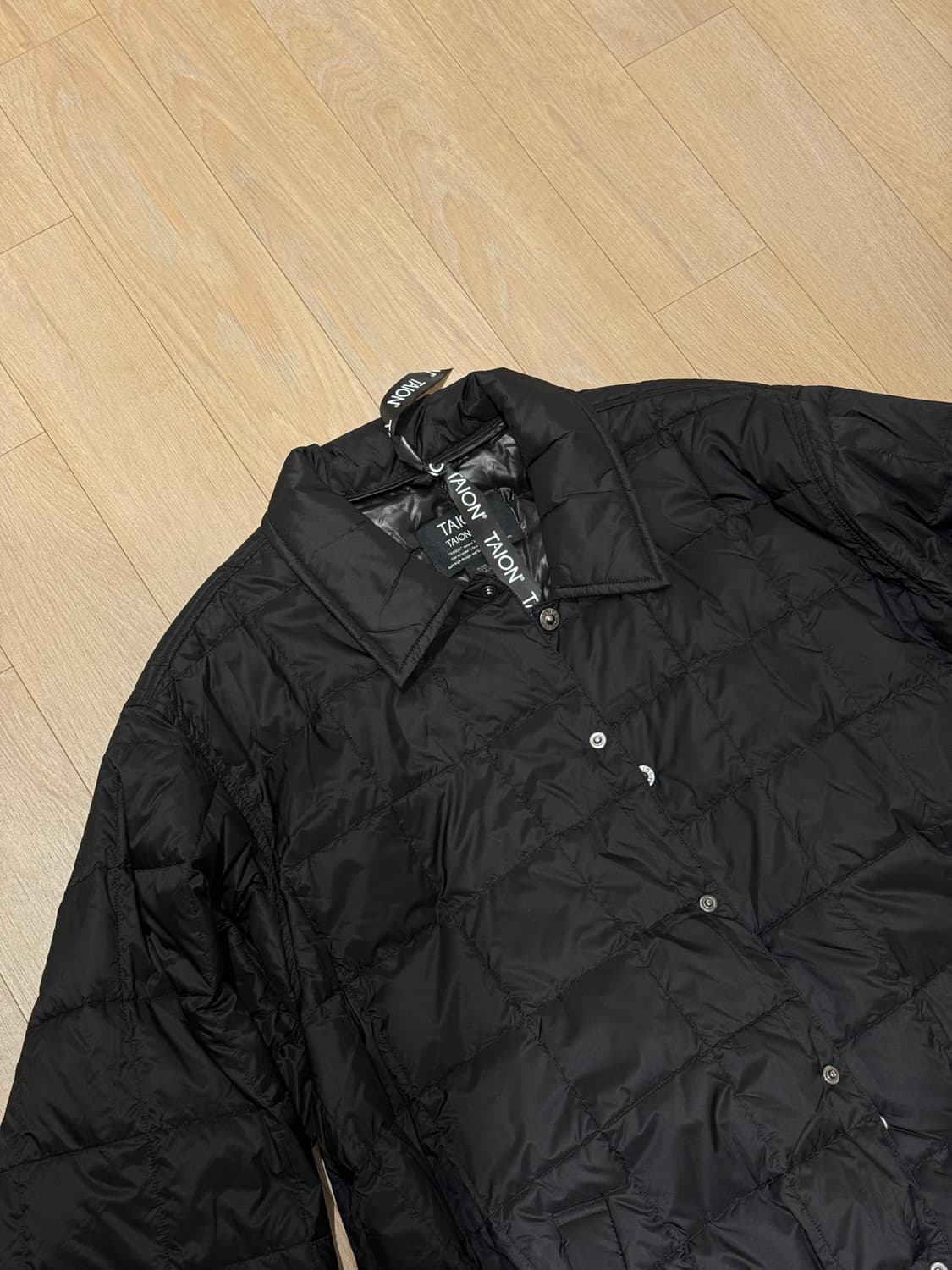 타이온 / Taion 경량 다운 코치 자켓_블랙 3XL 상품이미지3