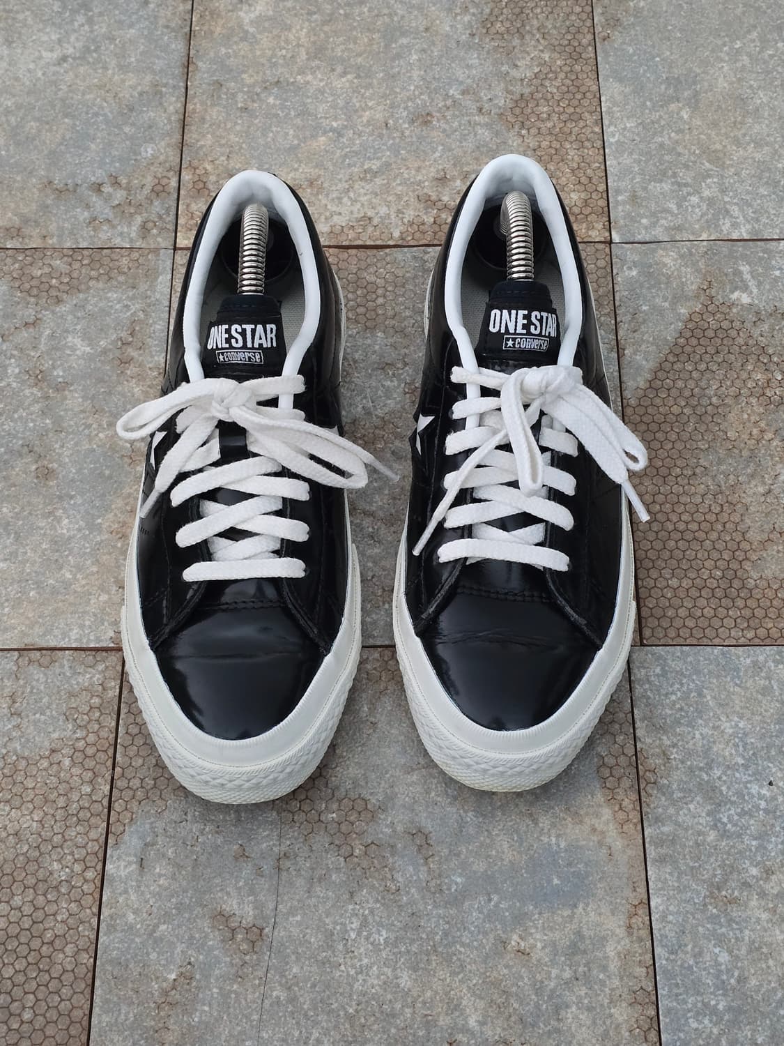 (220)컨버스 원스타 한별 블랙 로우  상품이미지2