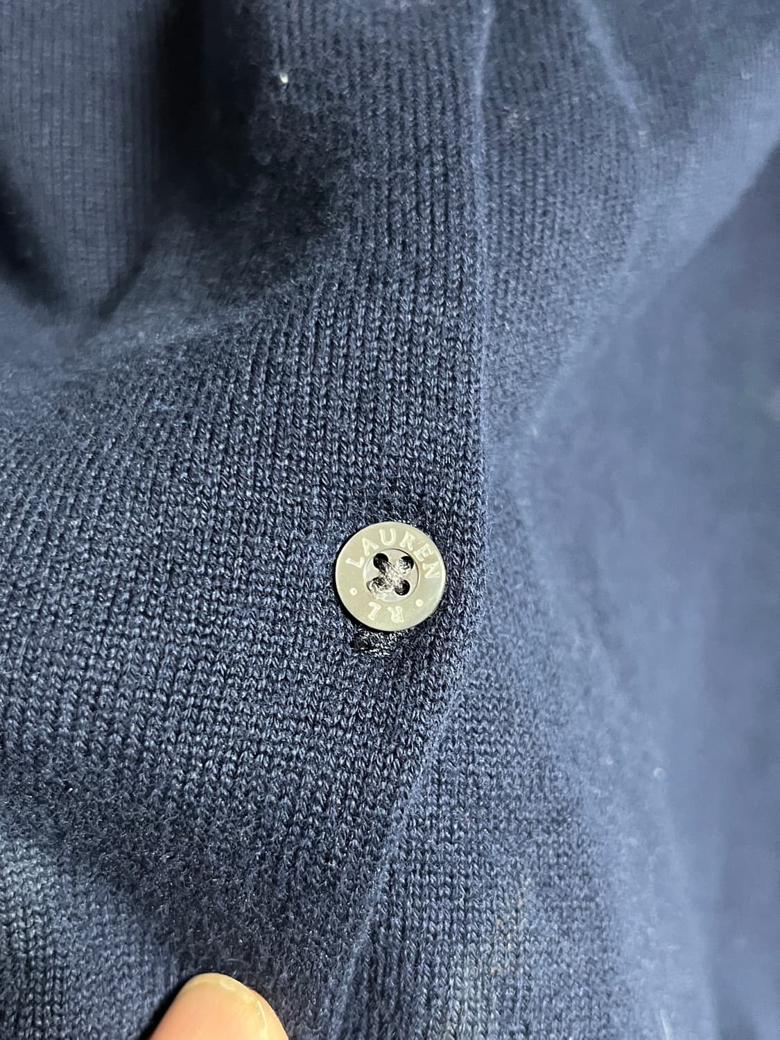 폴로 랄프로렌 U넥 네이비 가디건 XL 상품이미지3