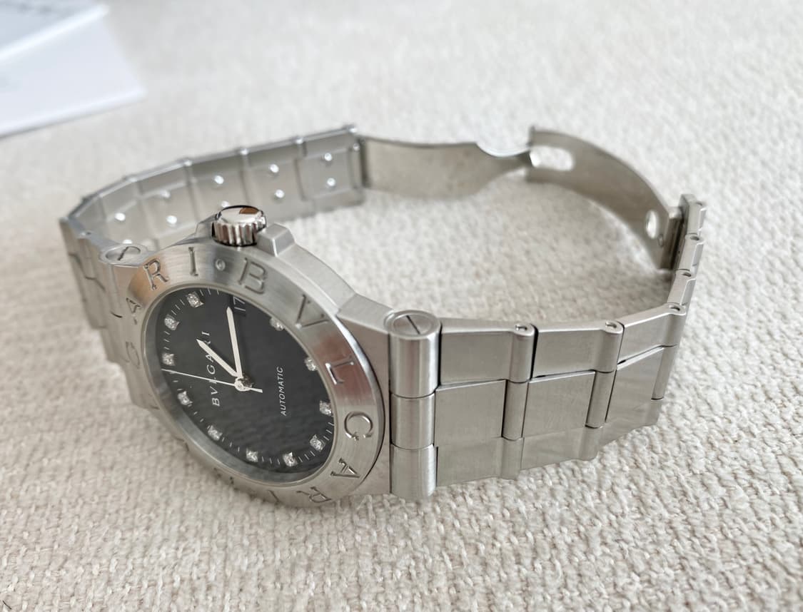 불가리 디아고노 LCV35 다이아 11P 남성용 35mm 미듐  오토메틱 상품이미지8