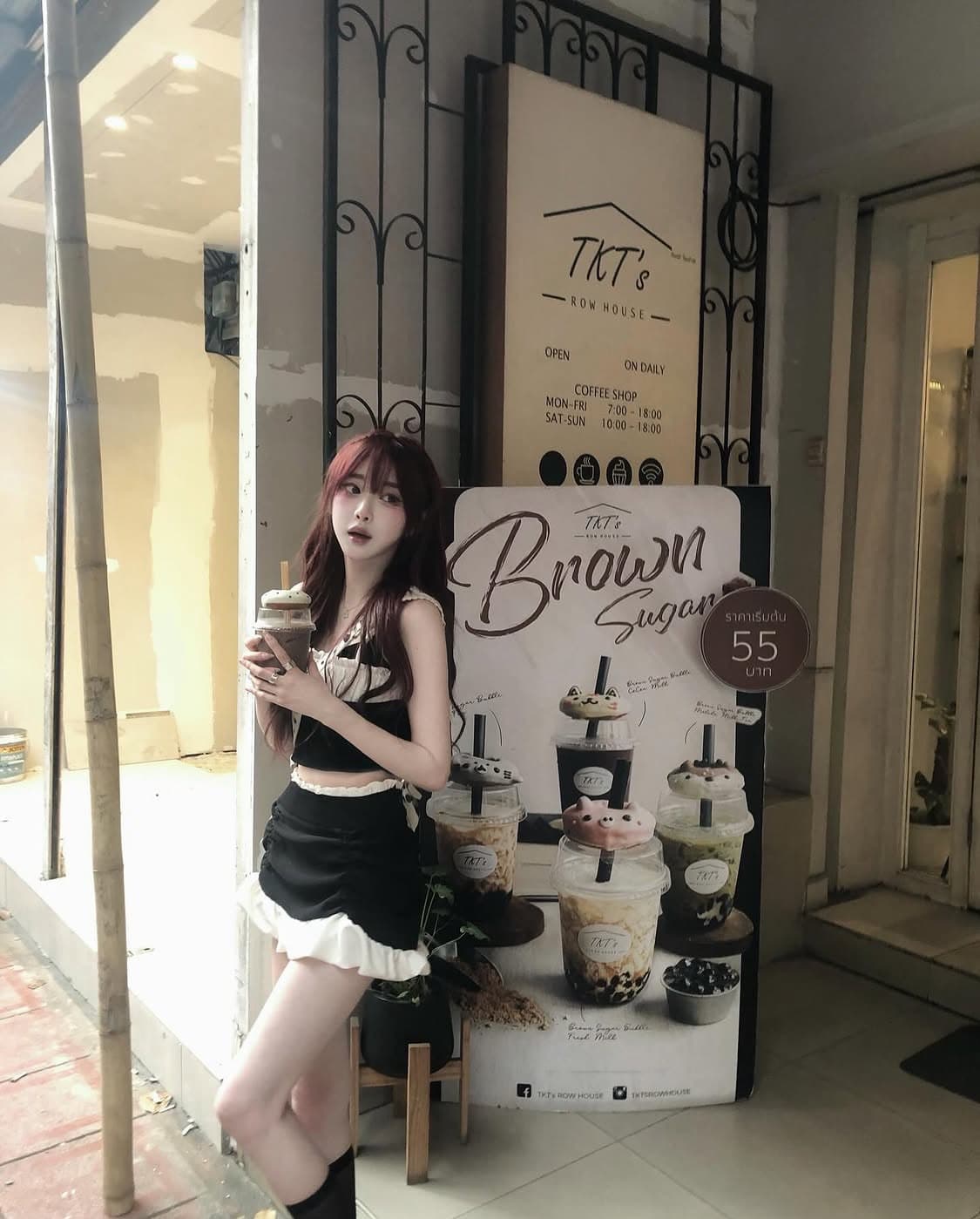 쓰리타임즈 버블링 탑 스커트 셋업 세트 s 상품이미지8