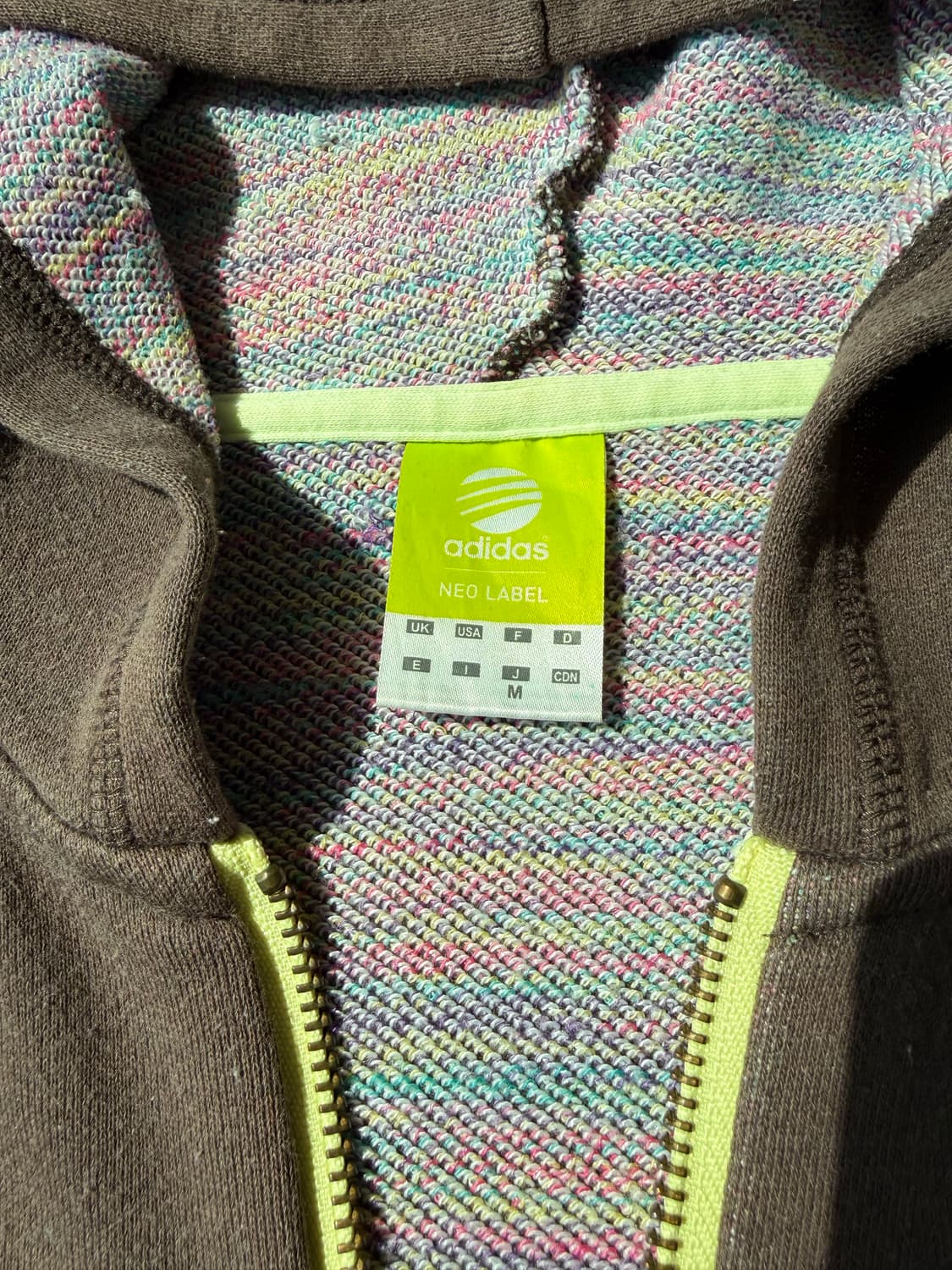 브라운 아디다스 집업 상품이미지3