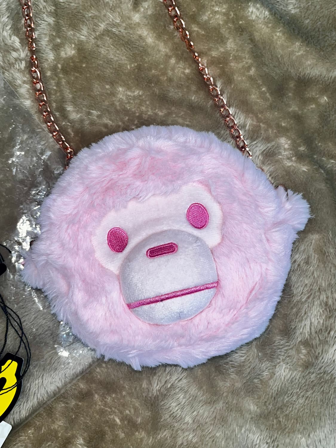 베이퍼 베이비 마일로 플러시 크로스바디백 핑크 상품이미지3