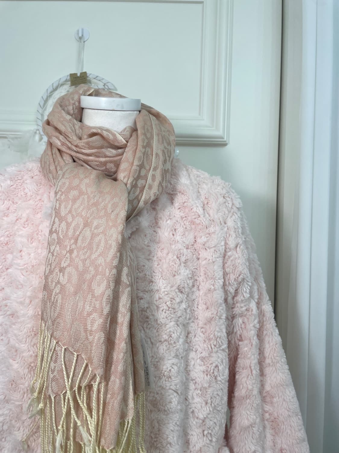 pink leopard y2k muffler 상품이미지7