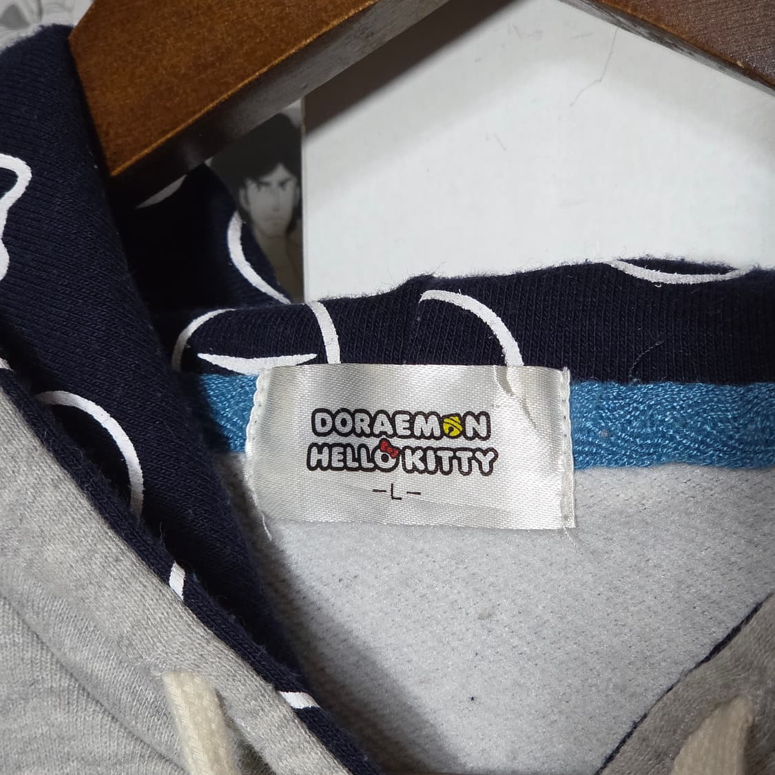 JPN 도라에몽X헬로키티 그레이 후드집업 상품이미지9