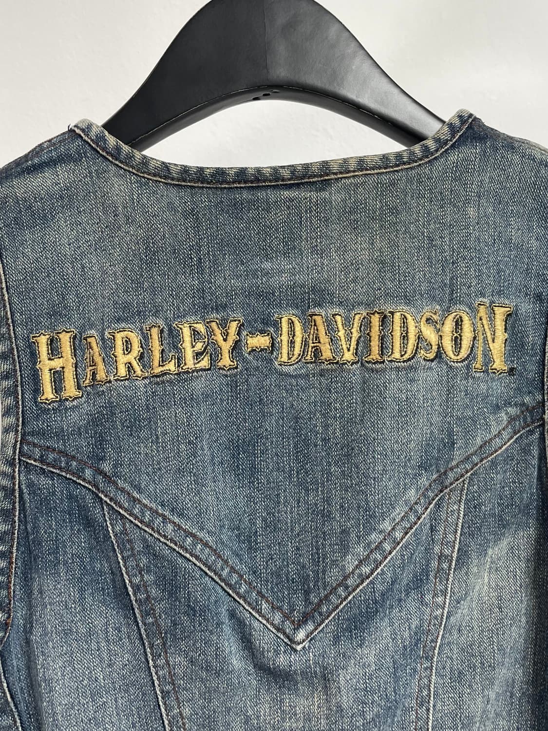 할리데이비슨 우먼 데님 집업 베스트 (on.303)   상품이미지4