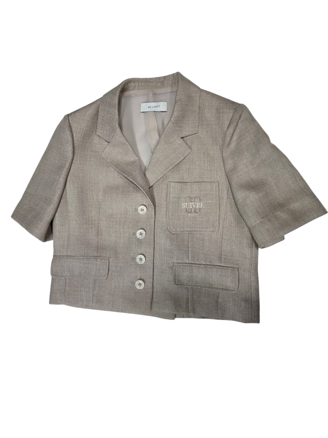JJ 지고트 반팔 린넨 블레이저 자켓 XS 상품이미지2