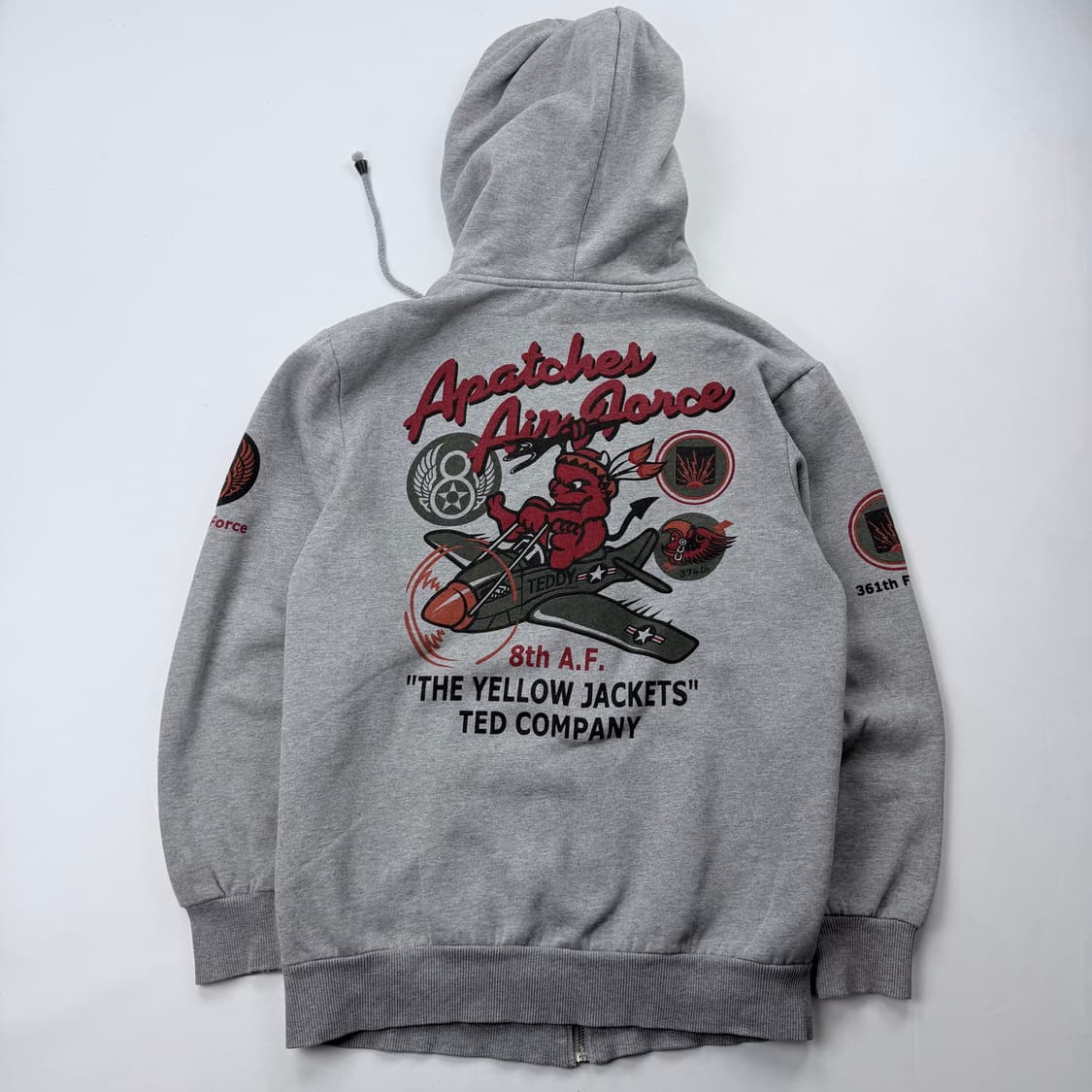 테드컴퍼니 미공군374비행대대 그래픽 후드 집업 상품이미지9