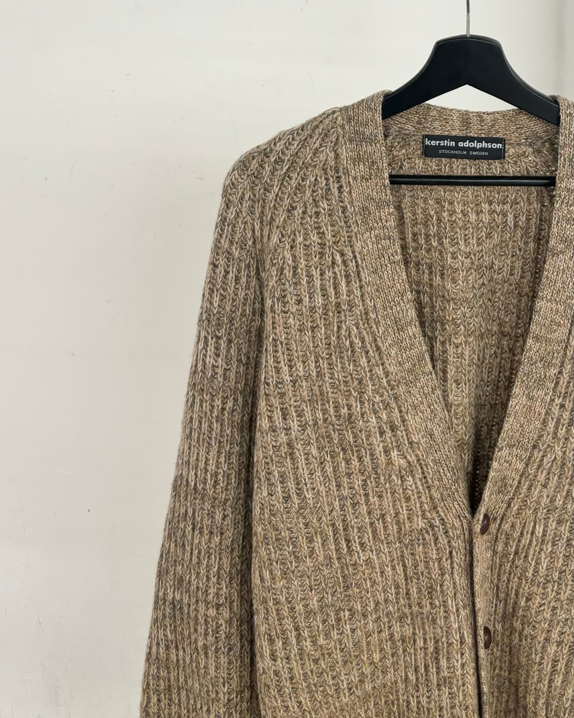 케르스틴 아돌프손 캐시미어 벌룬 가디건 상품이미지3