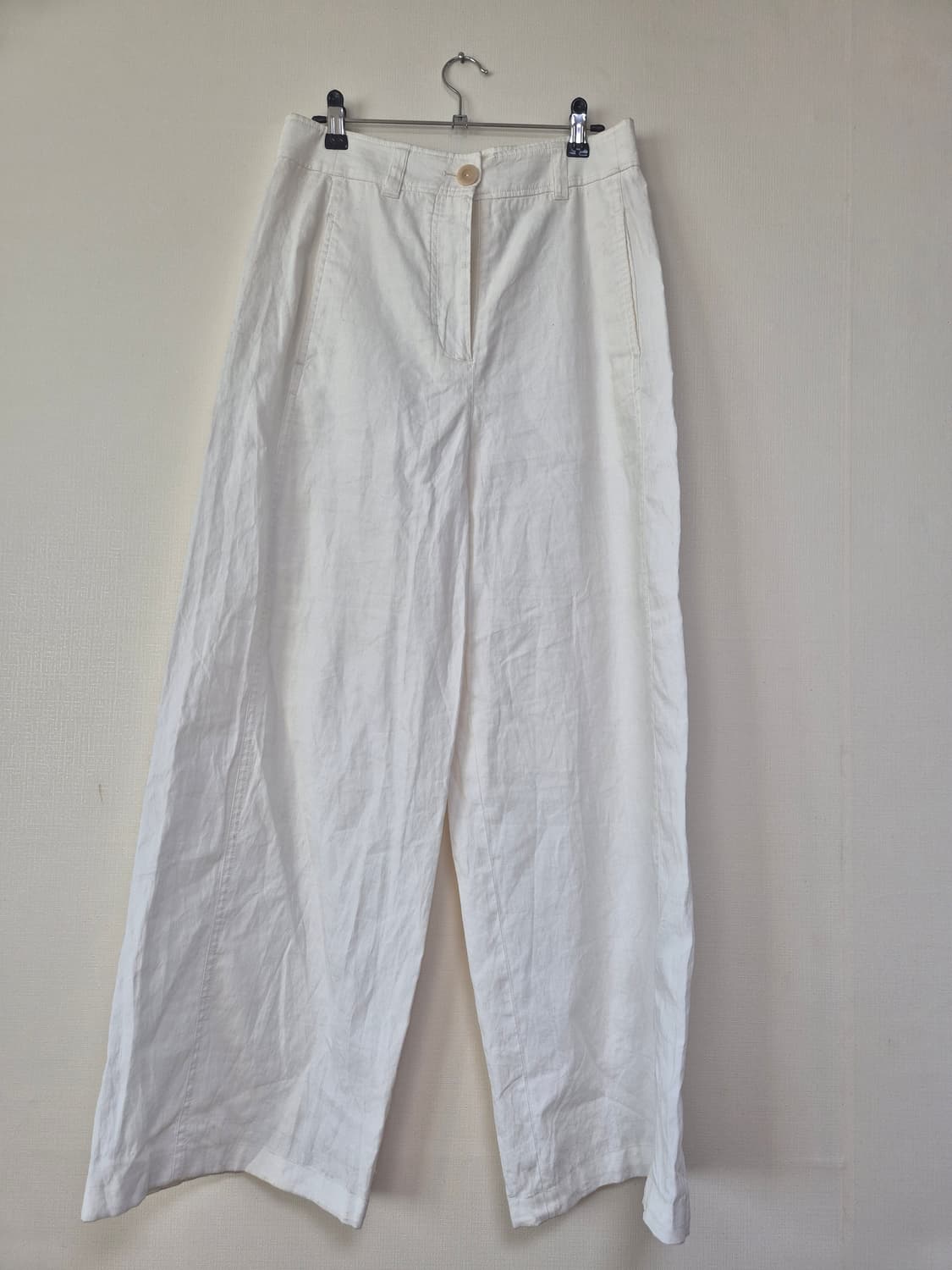 코스 화이트 린넨 팬츠 상품이미지2