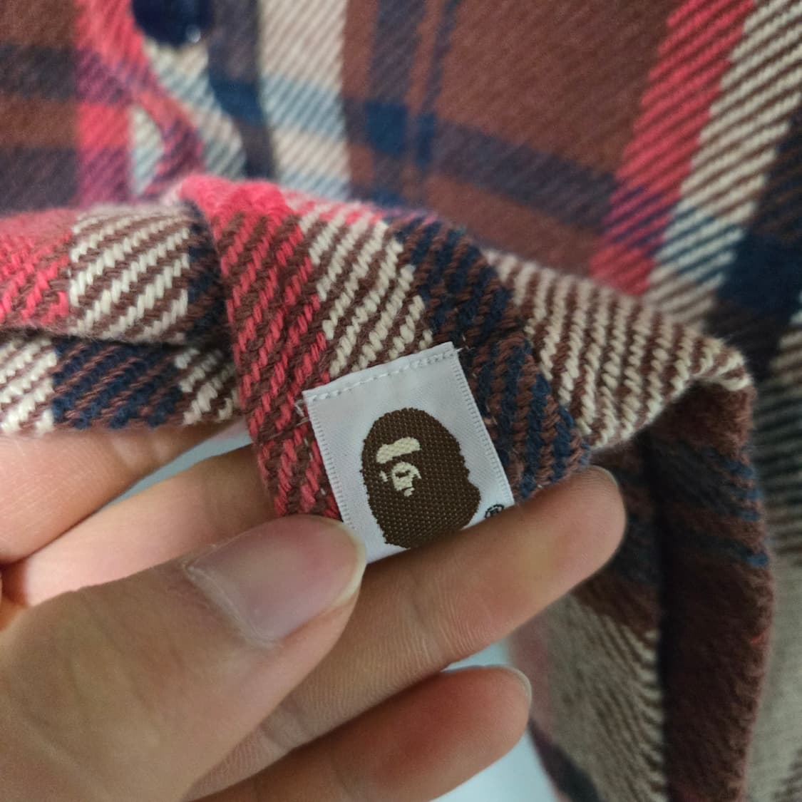 베이프 암 패치 플란넬 체크셔츠 / 여성 셔츠 / 여자 셔츠  상품이미지2