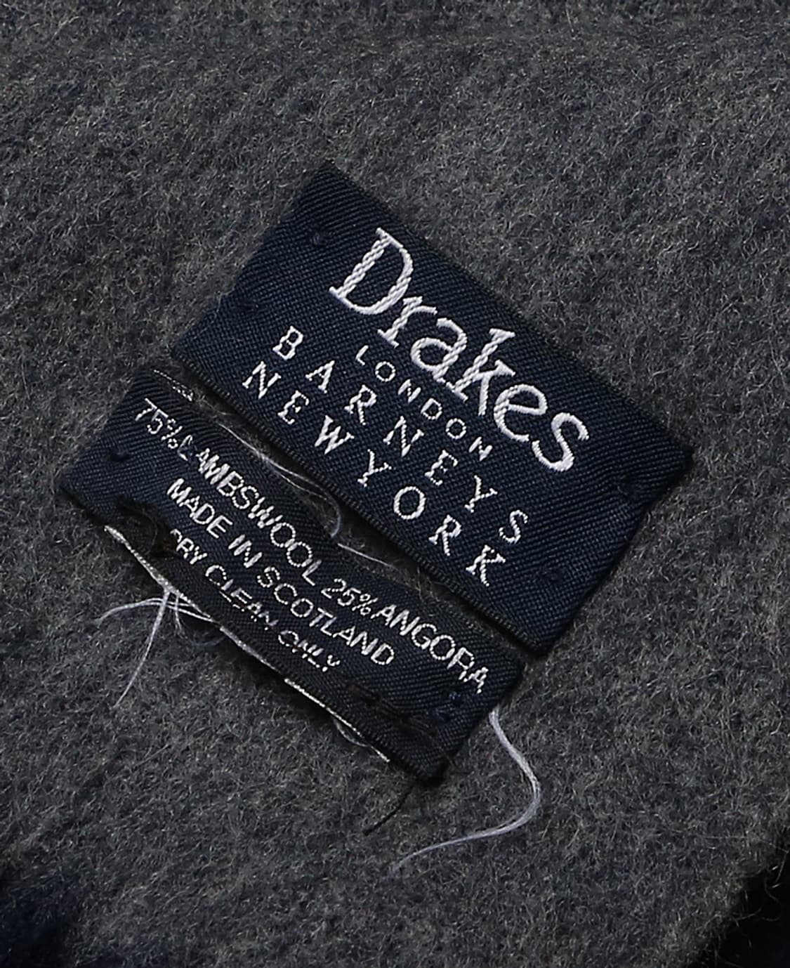드레익스 [Drake's] 네이비 & 그레이 리버시블 스코틀랜드 머플러 상품이미지4