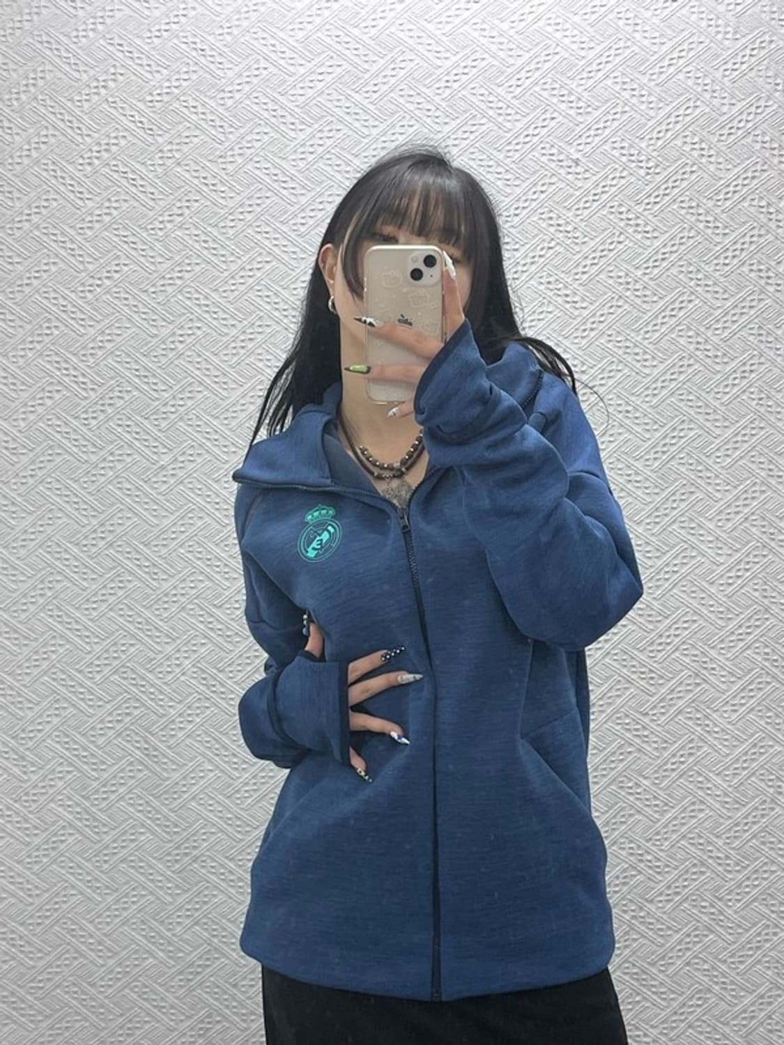 아디다스 00's 레알마드리드 딥블루 져지 후드집업 105 C08783 상품이미지2