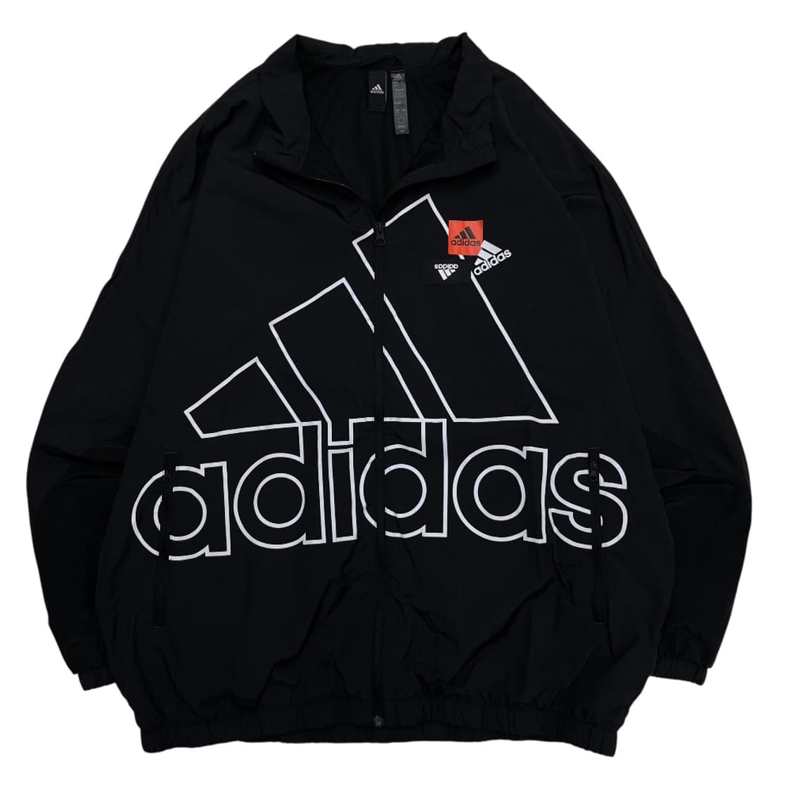 아디다스 에센셜 빅로고 블랙 바람막이 3XL 상품이미지1